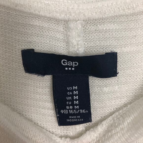 Gap Men's White Long Sleeve Lightweight Sweater Size Medium - Picture 2 of 10
